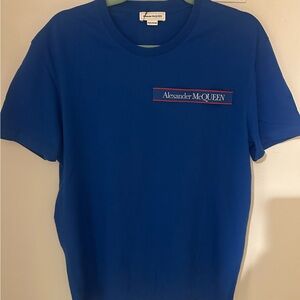 Alexander McQueen Royal Blue Short Sleeve Tee